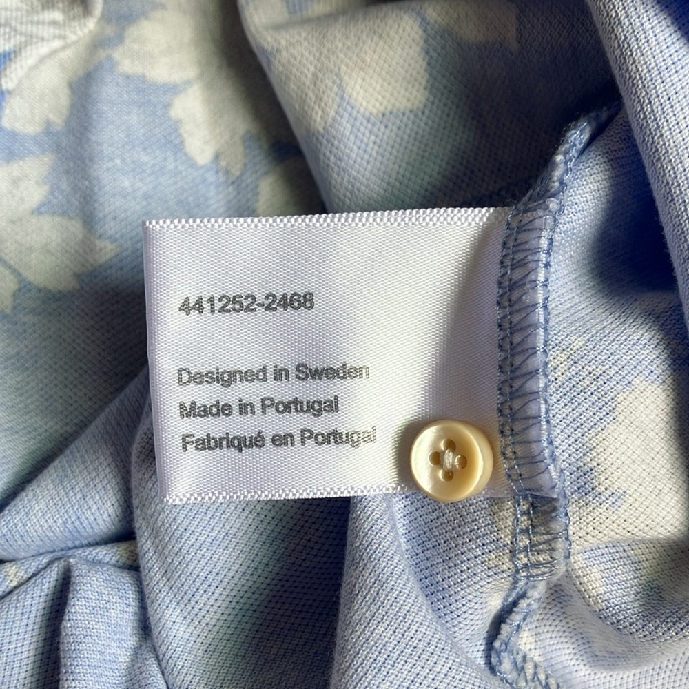 Stenstroms blue floral polo shirt - Picture 15 of 17